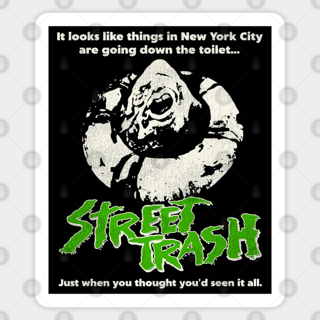 Street Trash 80s Cult Classic Horror Movie Sticker by darklordpug